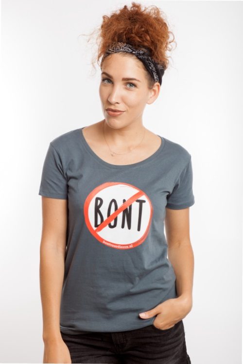 T-shirt statement 'Stop Bont' - Afbeelding 3