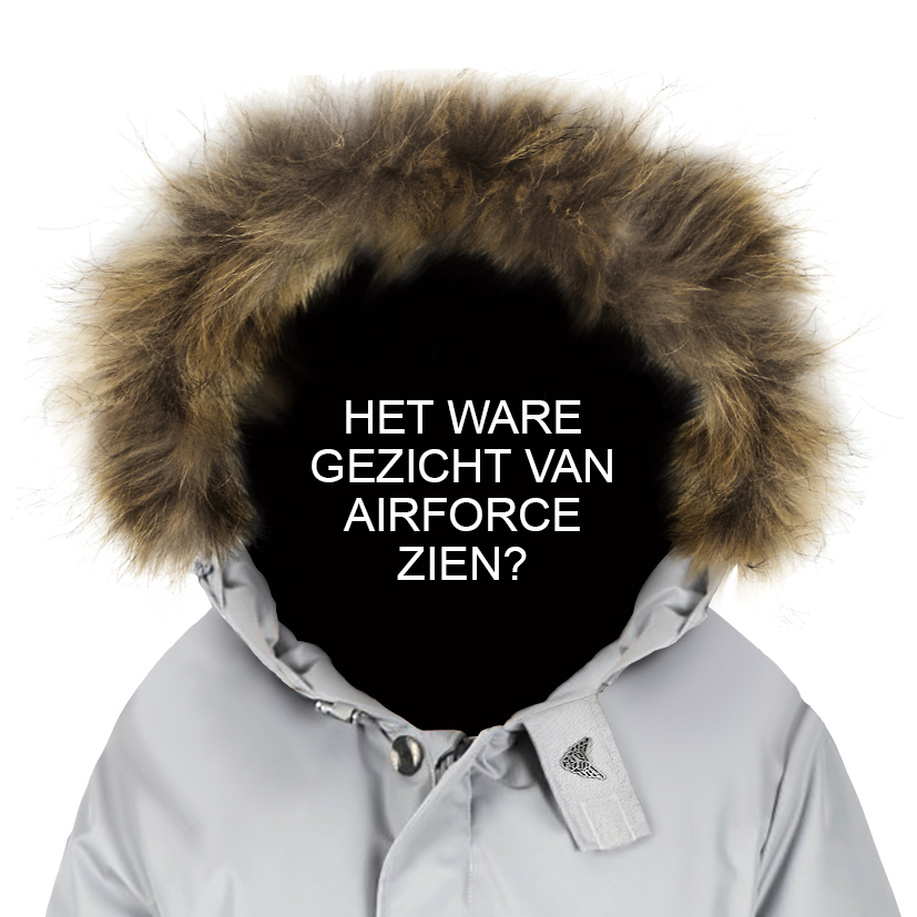 ware gezicht van Airforce: stop bont! – Bont Dieren