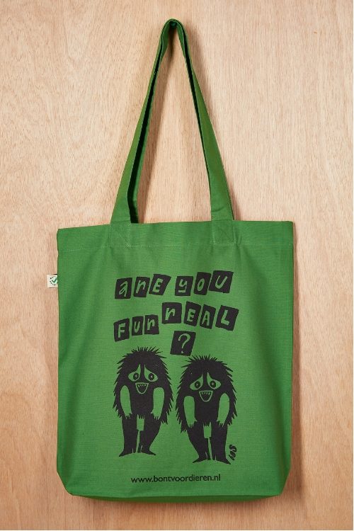 Exclusief! Bas Kosters katoenen tas - groen - Afbeelding 2