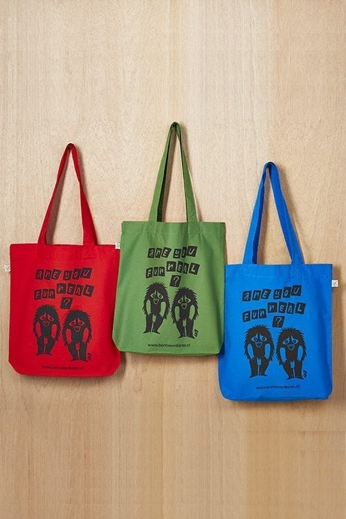 Exclusief! Bas Kosters katoenen tas - groen - Afbeelding 3